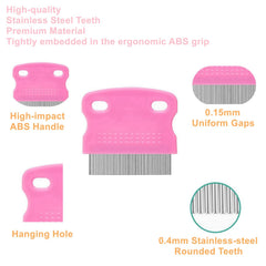 JUWANTU ergonomic-handle combs offer comfortable grip for longer grooming sessions.