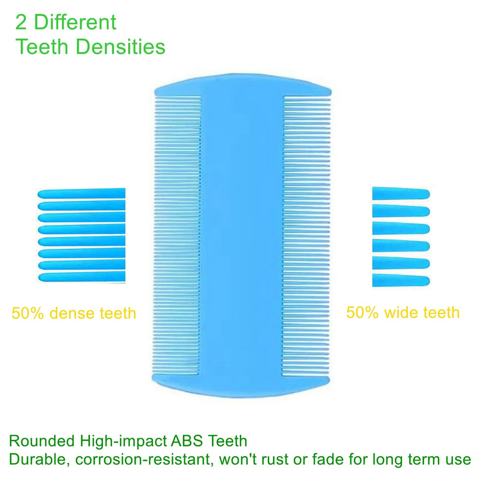 JUWANTU long-needle comb supports detangling tough back hair.