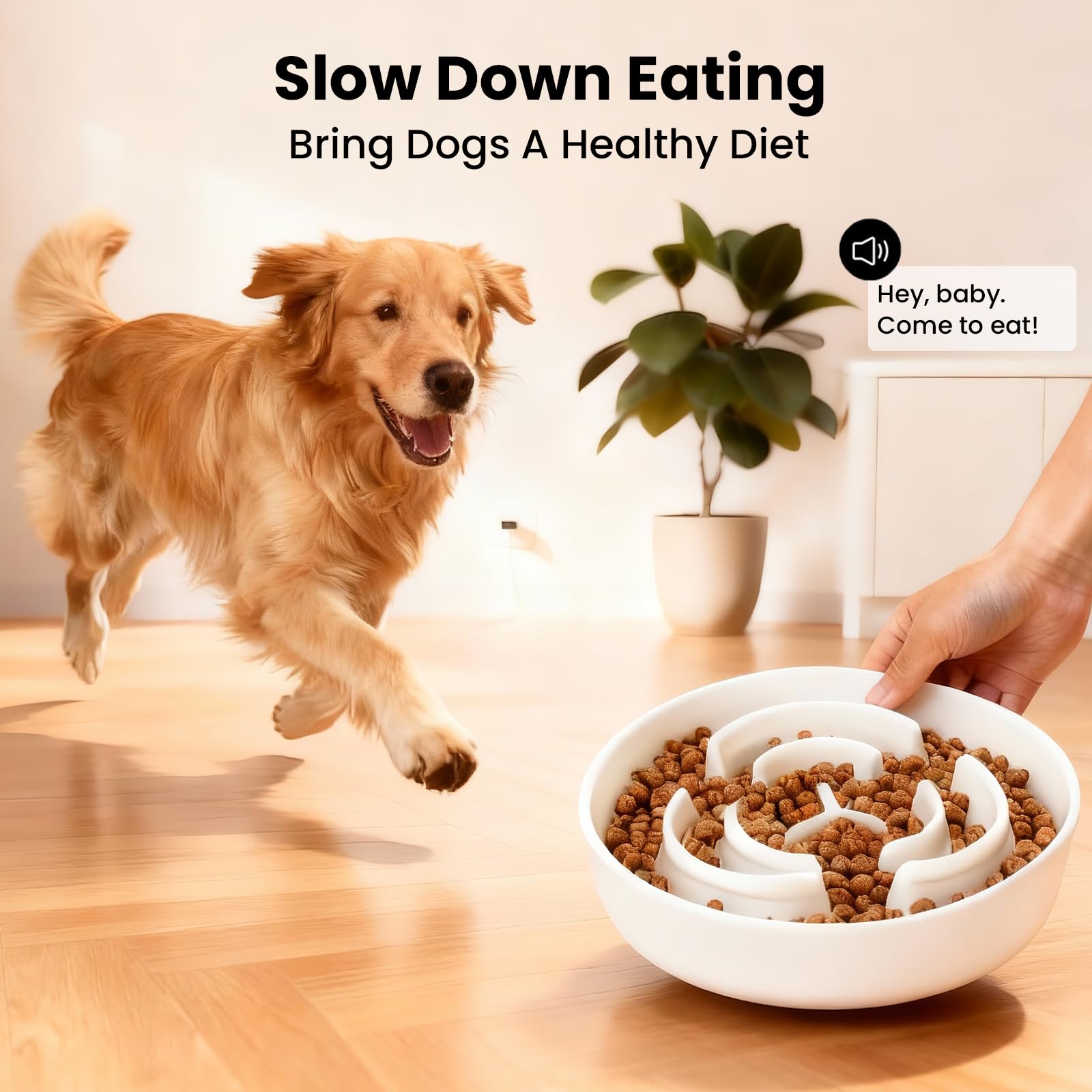 JuWow smooth ceramic surface cleans quickly for the next meal.