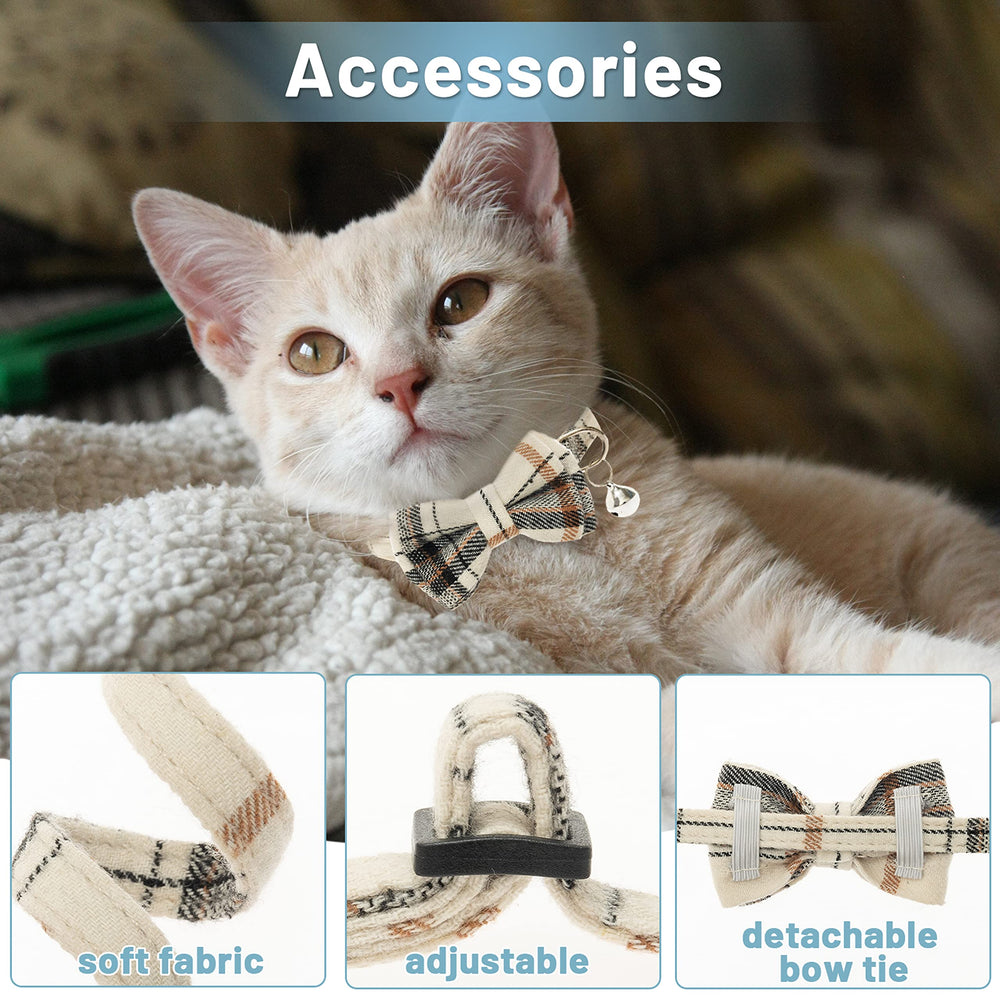 JVVGPET cat collar bells closeup highlights bells and everyday use