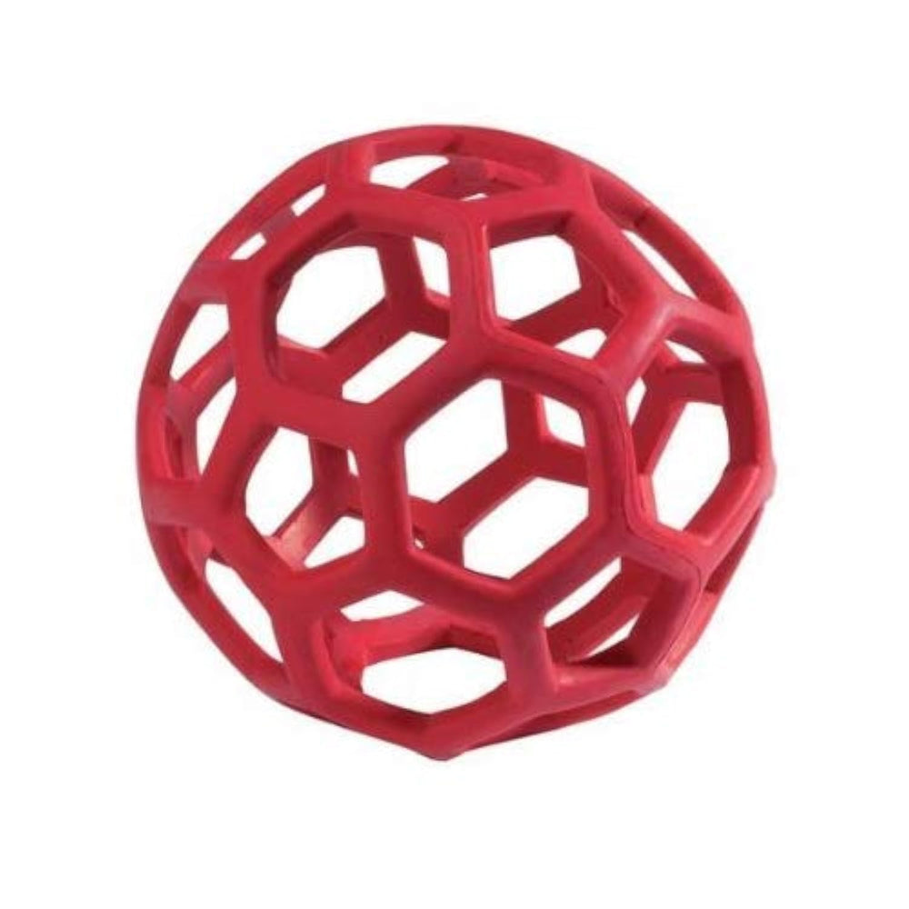 JW HOL-ee Roller medium two-pack in assorted colors for durable fetch.