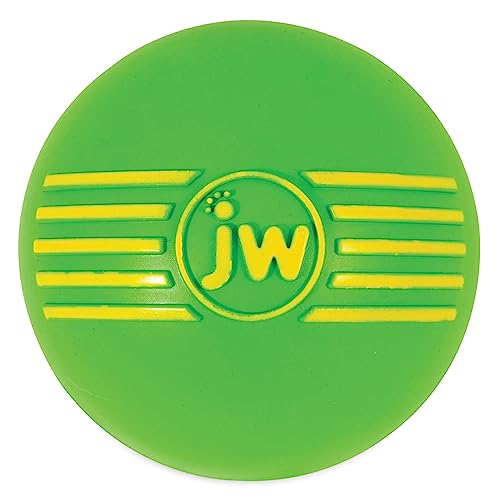 JW Pet iSqueak Ball Large fetch-play promotes active exercise.