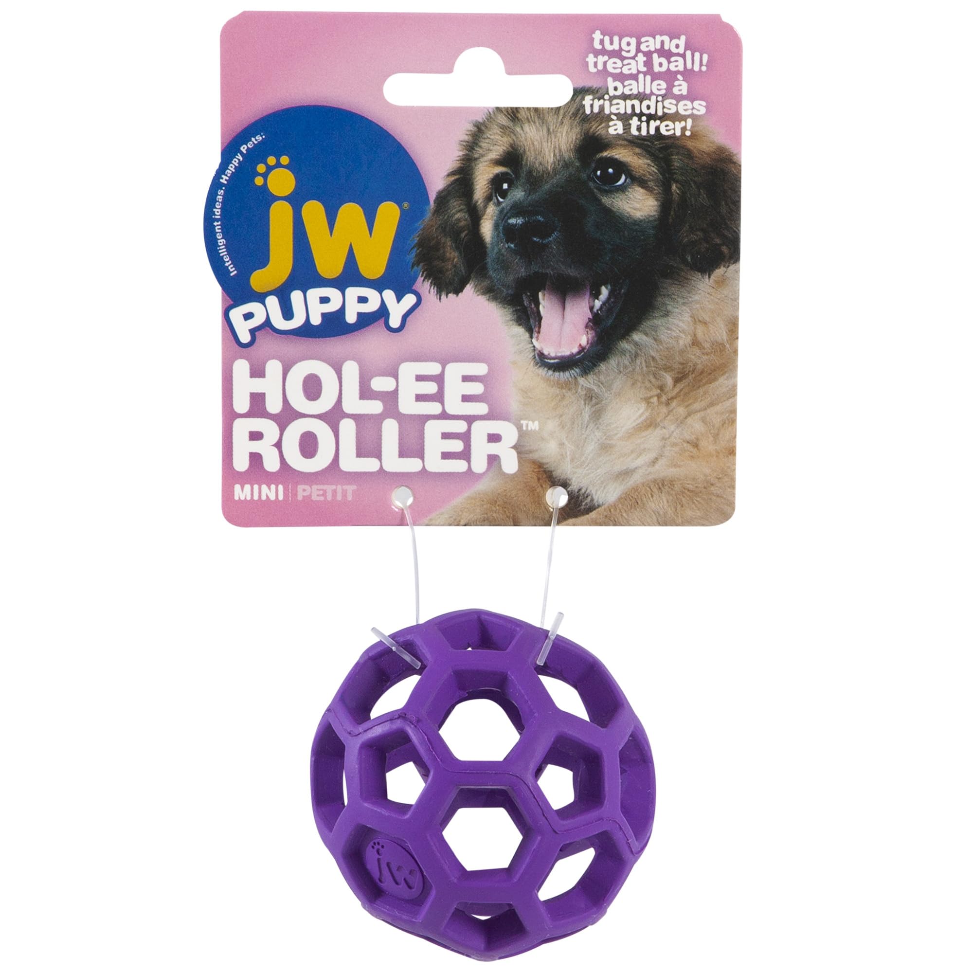 JW Pet Hol-ee Roller indoor-outdoor play promotes safe fetch and brain work
