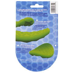 JW Prickl-ee Pear teether curved grip enables easy puppy handling