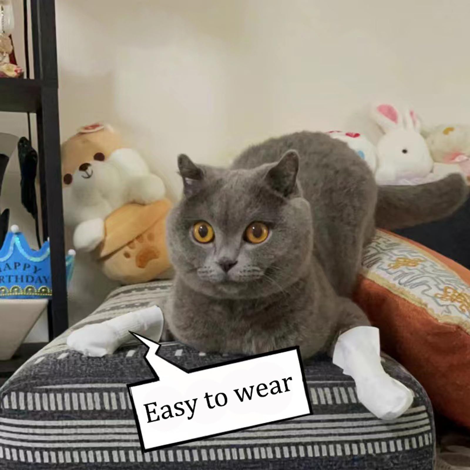 JWFLCK post-surgery care paw covers help keep paws clean during recovery.