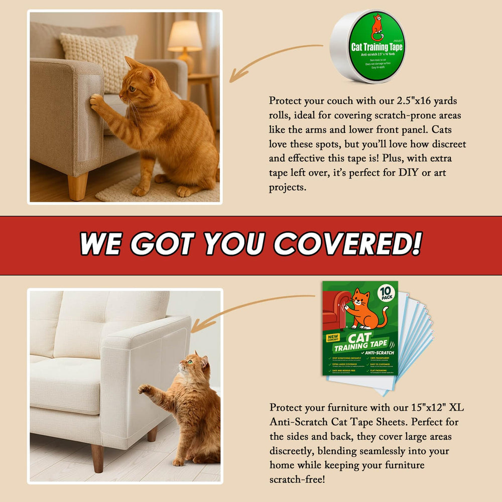 JXSELECT furniture protection tape highlighted as non-toxic for pets.