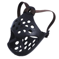 JYHY muzzle material closeup shows soft non-toxic rubber with nylon frame.