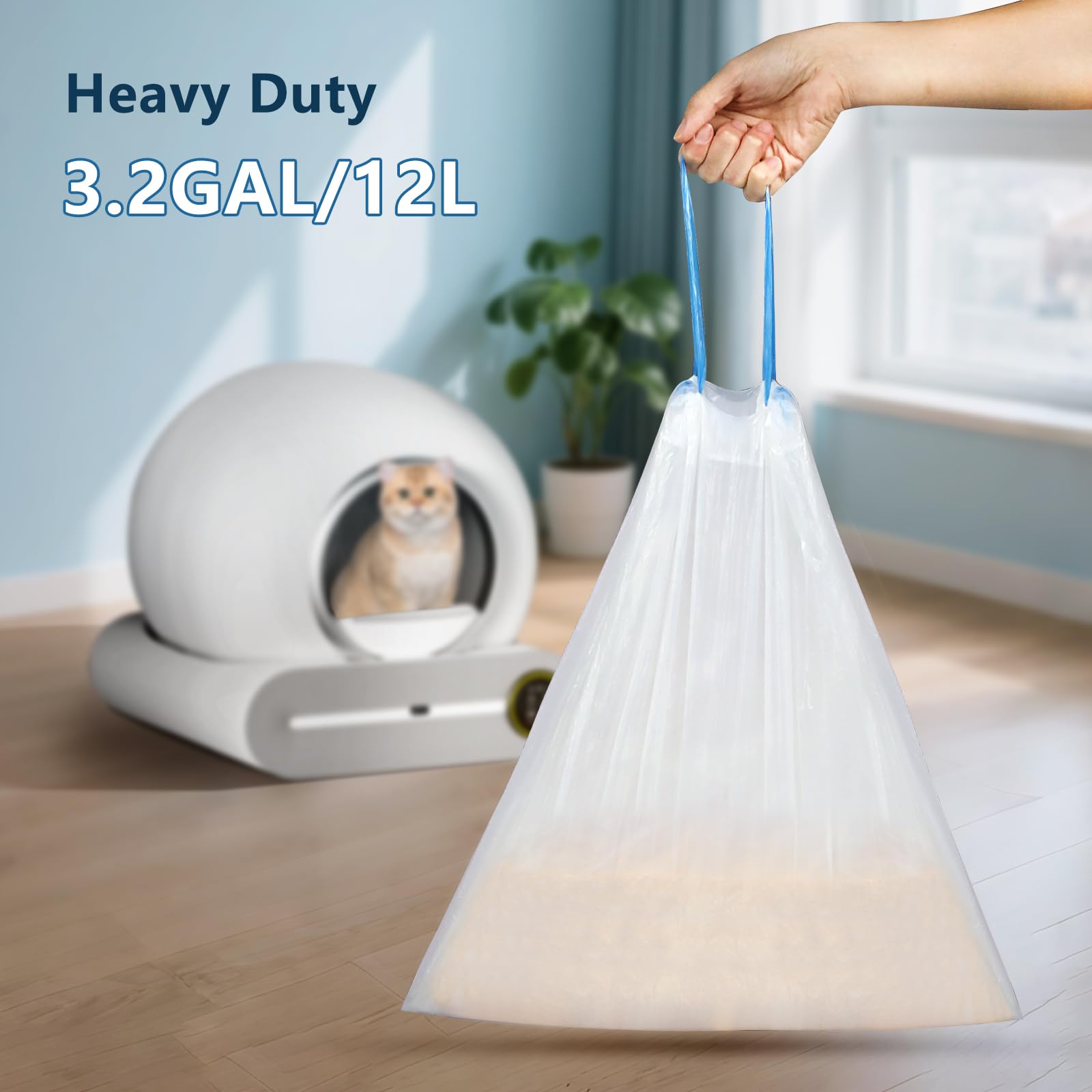 Jynsrou drawstring closure reduces odor and simplifies bag changes in busy homes.