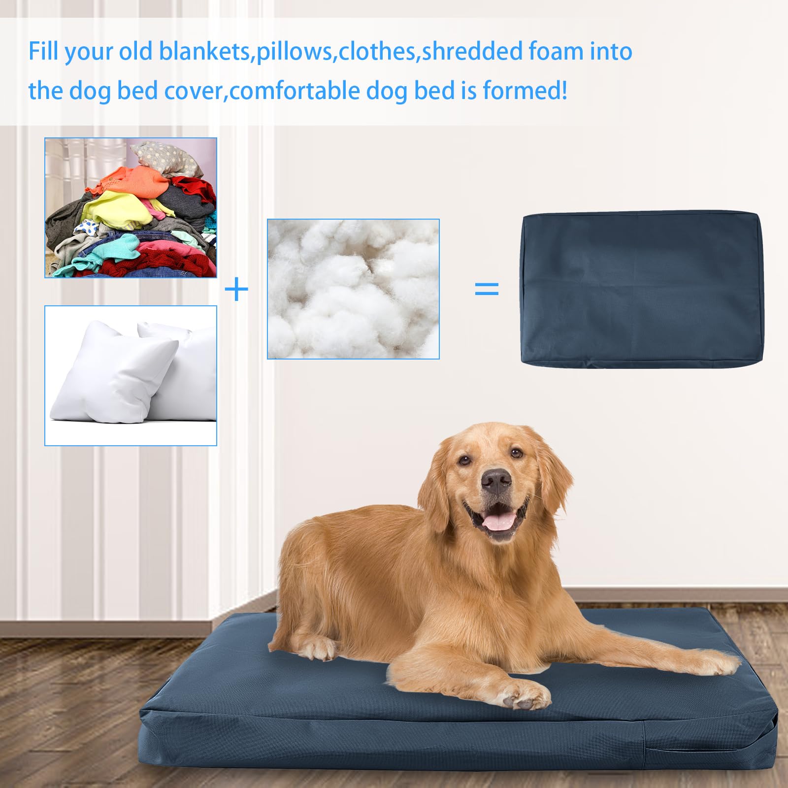 JYSILIYH waterproof canvas cover laid flat highlights heavy-duty material and stain resistance