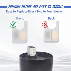 Jzla pro ceramic cat water fountain 16-pack filters ensures long-lasting fresh water supply
