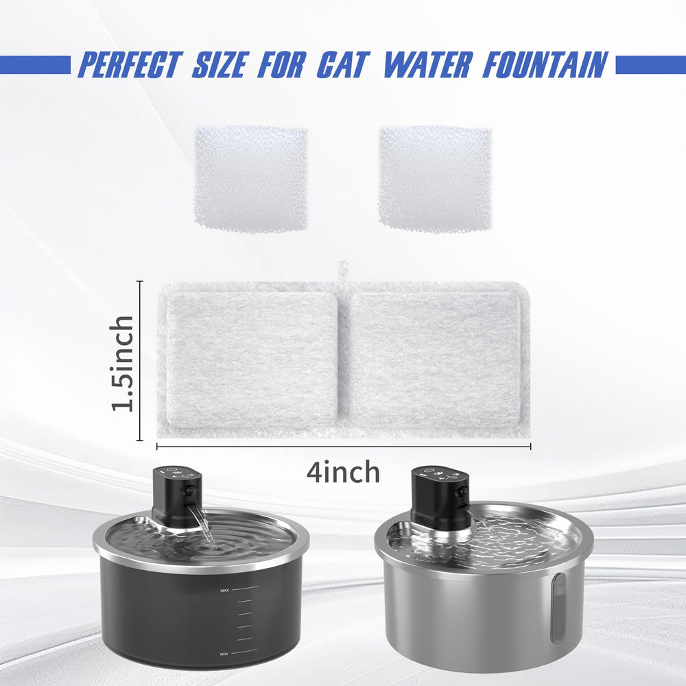 Jzla Pro sponge filter traps hair and debris to keep fountain clean