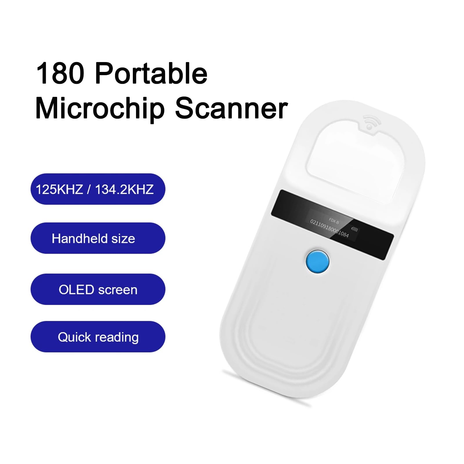 JZLHGOFYTD scanner with bright LCD display showing readings in daylight