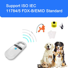 JZLHGOFYTD pet microchip scanner side view ergonomic handheld design