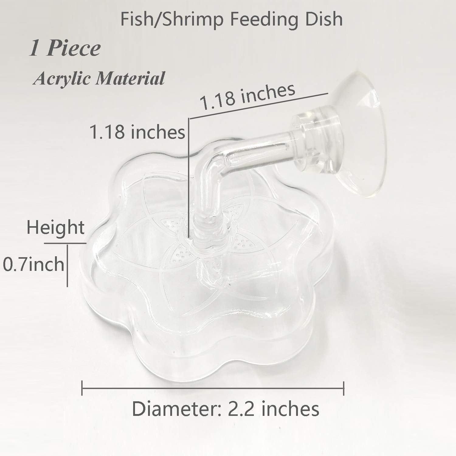JZMYXA feeding dish with suction cup keeps the feeder stable during tank activity