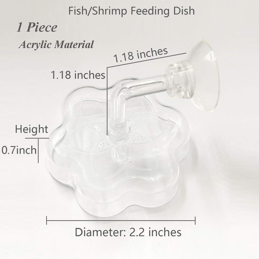 JZMYXA feeding dish with suction cup keeps the feeder stable during tank activity
