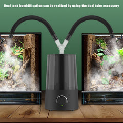 JZNCHP reptile humidifier with adjustable nozzles for precise misting in terrariums.