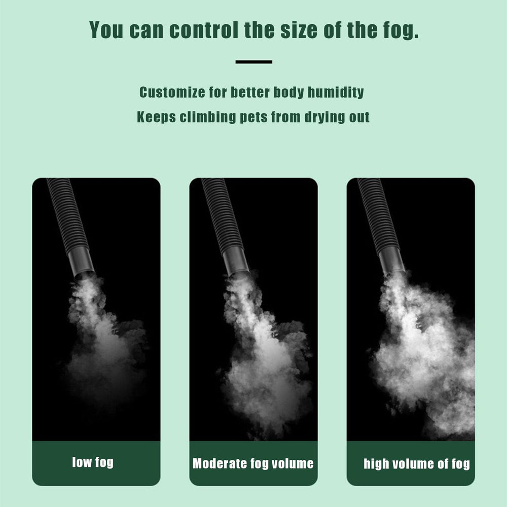 JZNCHP reptile humidifier suction cups allow tool-free mounting.