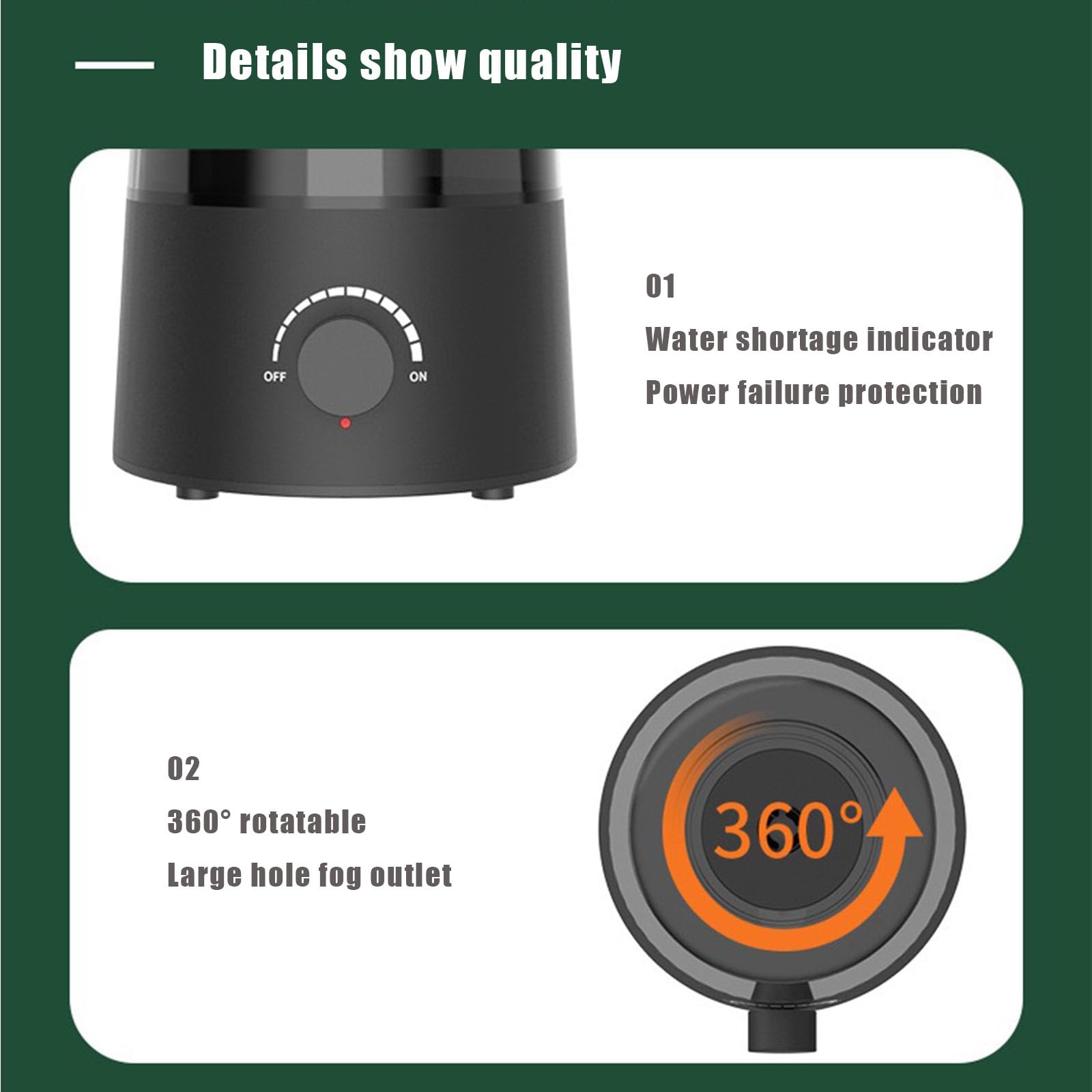 JZNCHP reptile humidifier terrarium-friendly design integrates with habitat decor.
