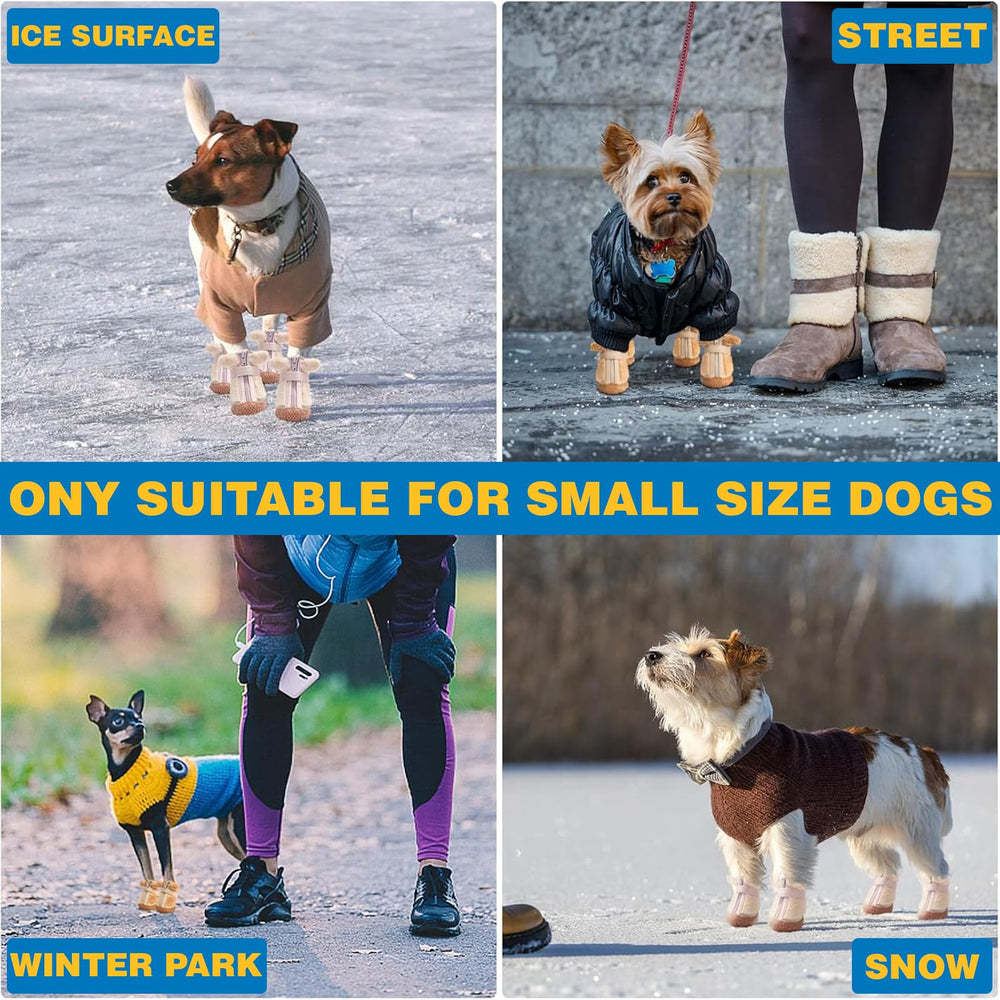 JZXOIVA dog shoes size 1 anti-slip sole on hardwood floors improves traction.