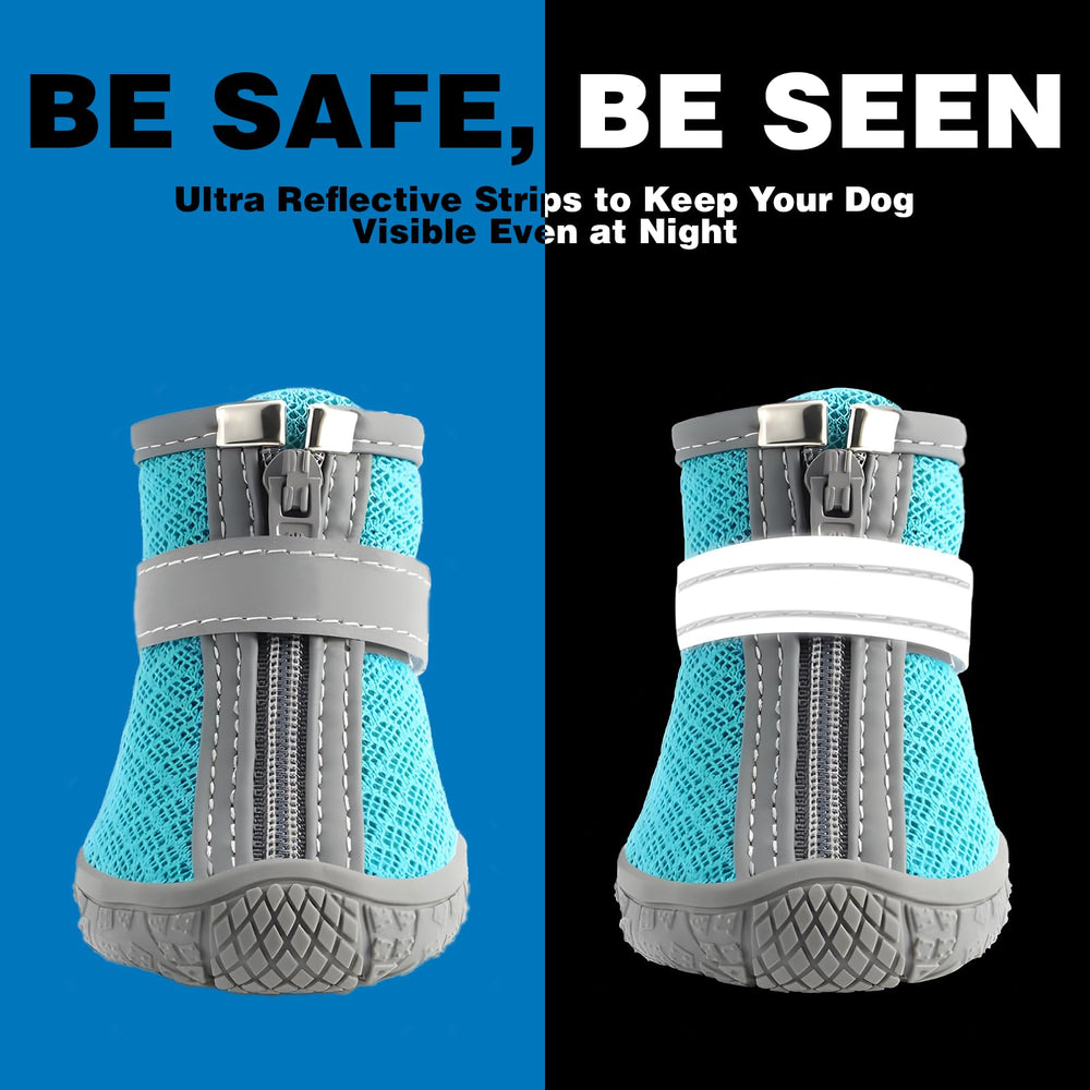 JZXOIVA dog shoes blue size 3 indoor use protects paws on hardwood floors