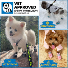 JZXOIVA dog shoes blue size 3 reflective strap close-up highlights night visibility