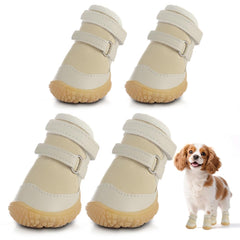 JZXOIVA dog shoes size 1 front view provide breathable paw protection on hot surfaces.