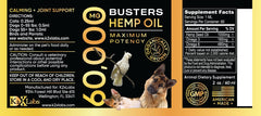 K2xLabs Buster hemp oil dropper shows easy daily dosing for calming.