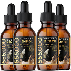 K2xLabs Buster's hemp oil dog bottle 60ml for joint support and calming.
