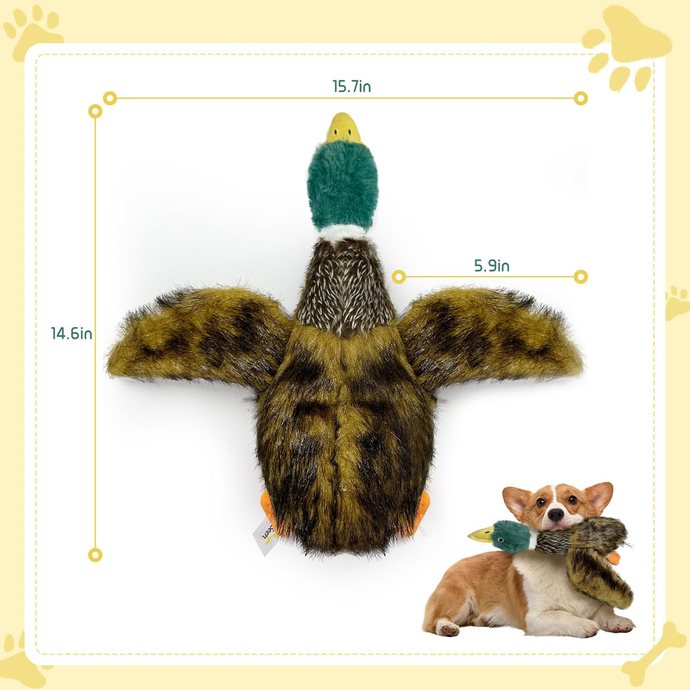 k8PurrDog belly-quacker duck toy delivers realistic sounds