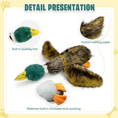 k8PurrDog crinkly-wings duck toy provides tactile stimulation