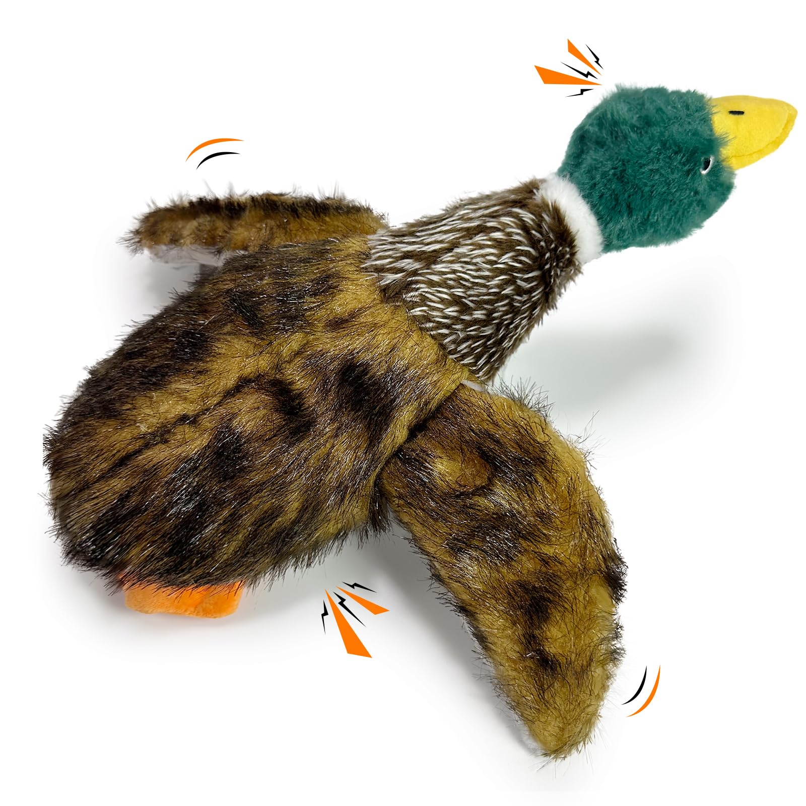 k8PurrDog head-squeaker duck toy boosts multisensory engagement
