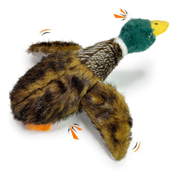 k8PurrDog head-squeaker duck toy boosts multisensory engagement