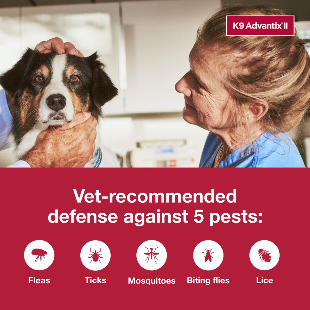 K9 Advantix II Large Dog remains waterproof 24 hours after application.