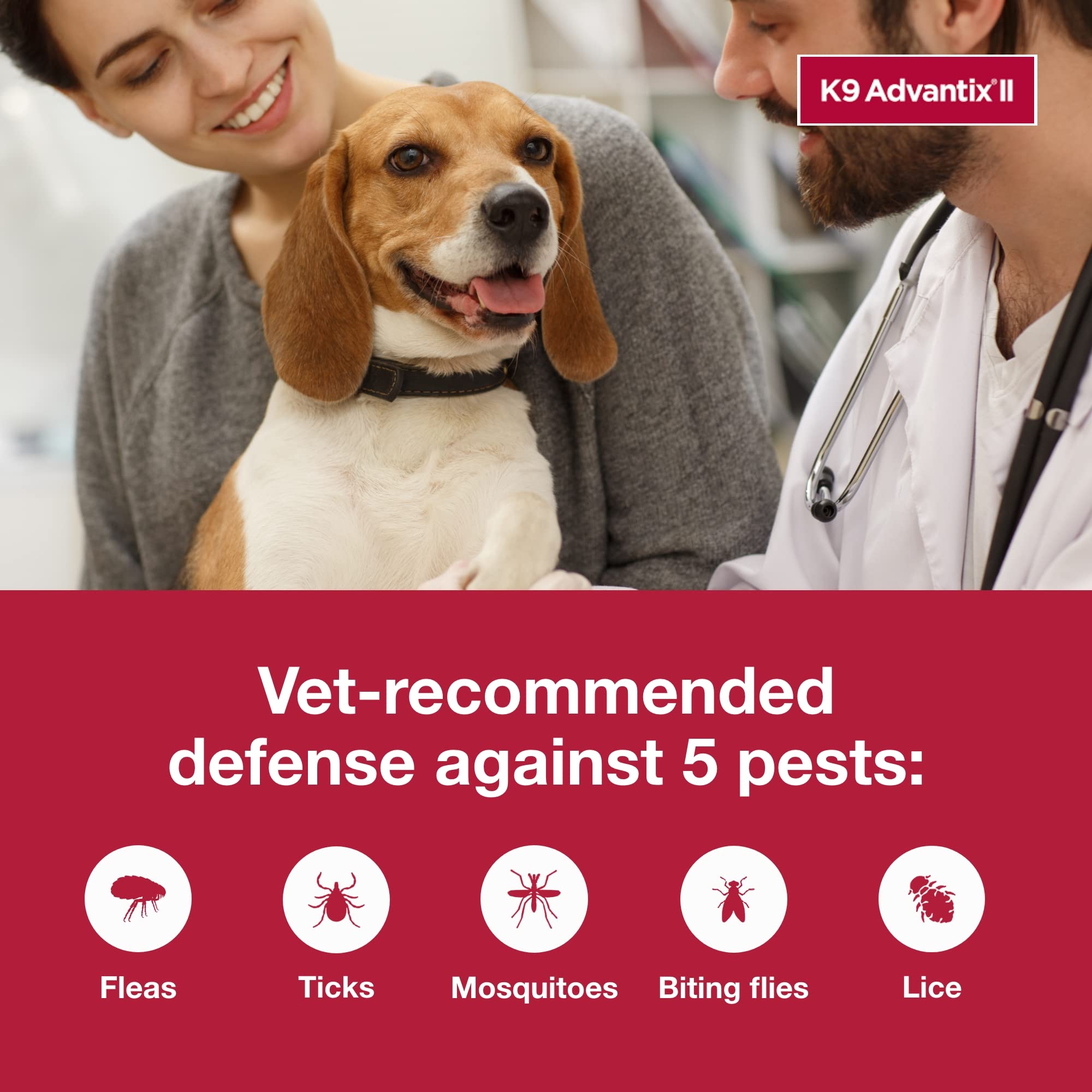K9 Advantix II provides mosquito protection for calmer outdoor time.