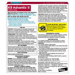 K9 Advantix II spot-on on-dog application shows easy protection.