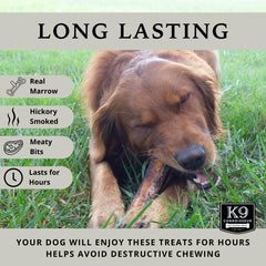 K9 Connoisseur filled center bone showing real marrow and savory reward