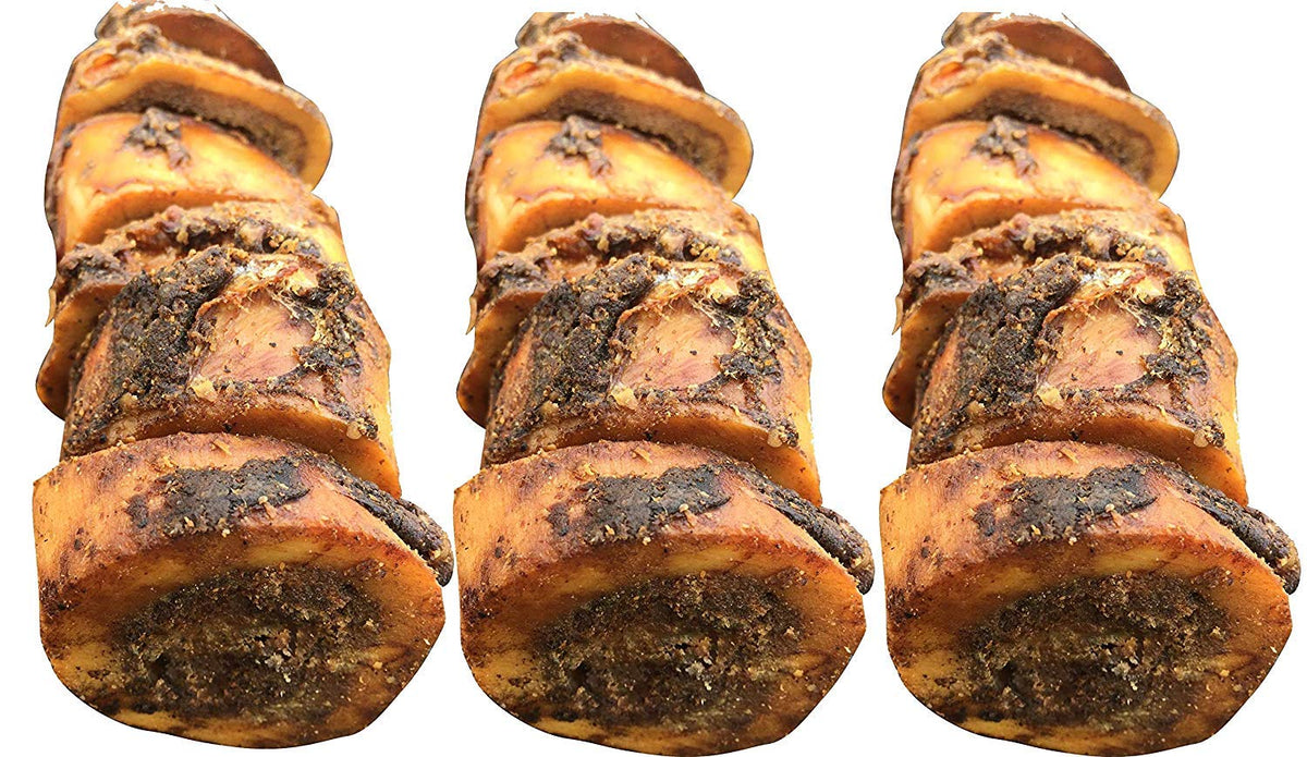 K9 Connoisseur beef marrow bones small pack front view for small dogs with long-lasting chew benefits