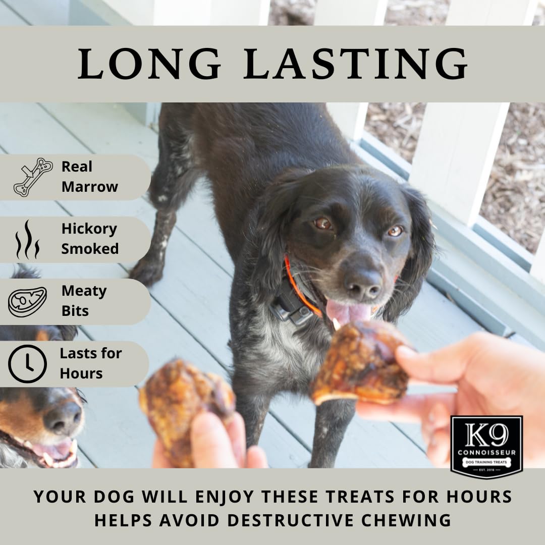 K9 Connoisseur single-ingredient dog bone graphic emphasizing pure, healthy alternative