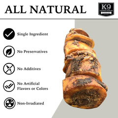 K9 Connoisseur small-breed dog bone chew closeup highlights single-ingredient satisfaction