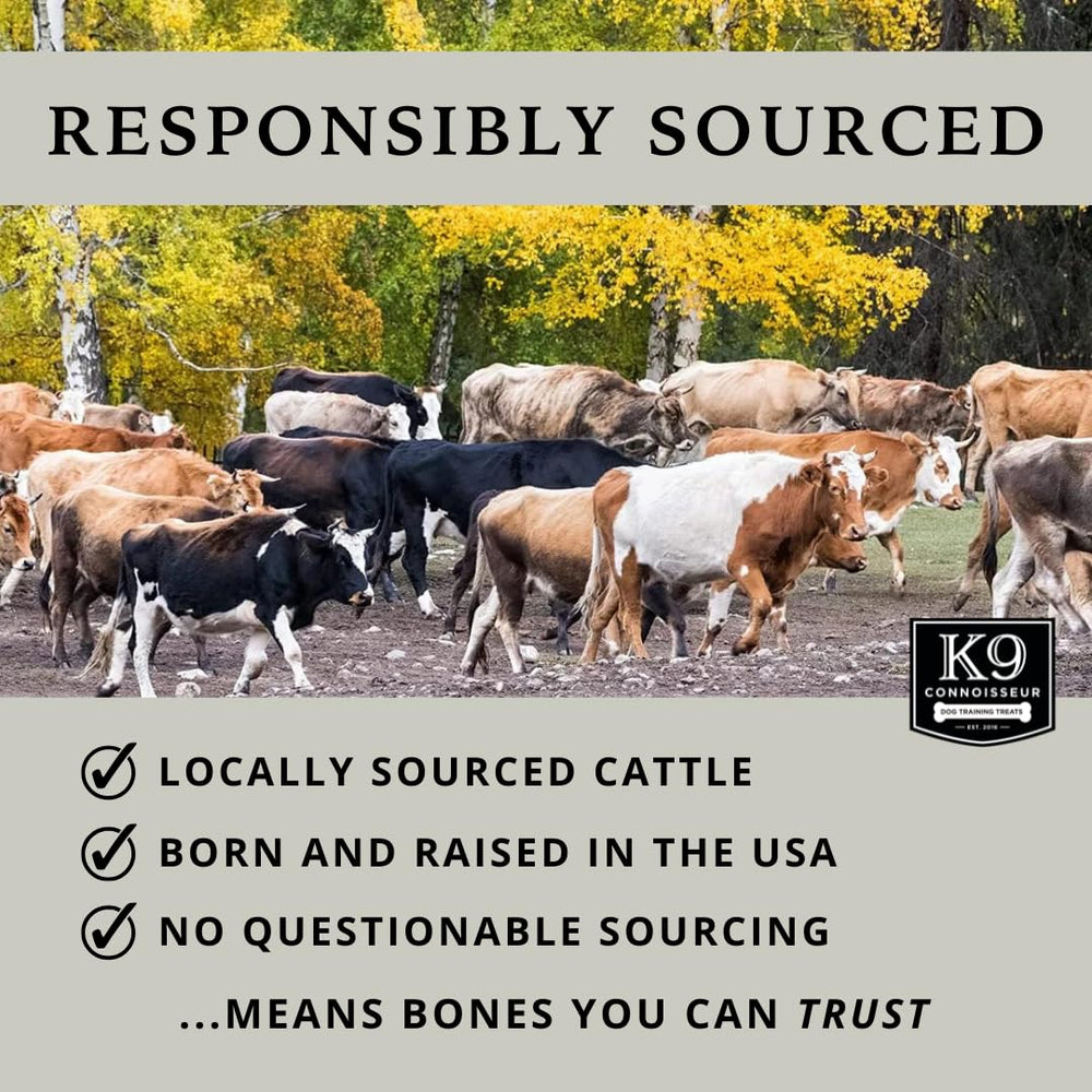 K9 Connoisseur USA-made dog treat pack emphasizing local sourcing and quality