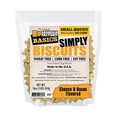 K9 Granola Factory Simply Biscuits Cheese and Bacon small pack—great training reward
