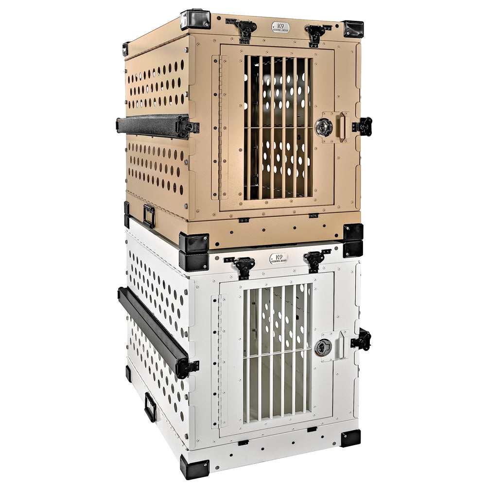 K9 Kennel Boss heavy-duty crate white durability in wear-resistant finish
