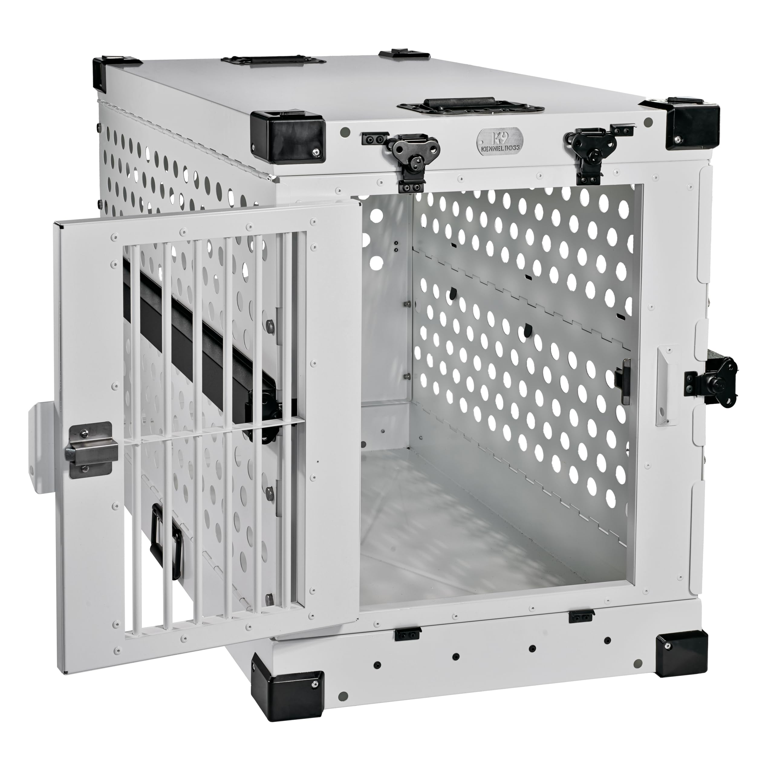 K9 Kennel Boss heavy-duty crate white interior for easy cleaning