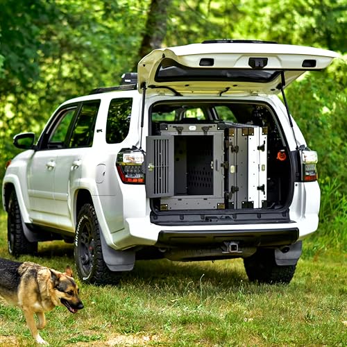 K9 Kennel Boss heavy-duty crate white open collapsed mode for packing