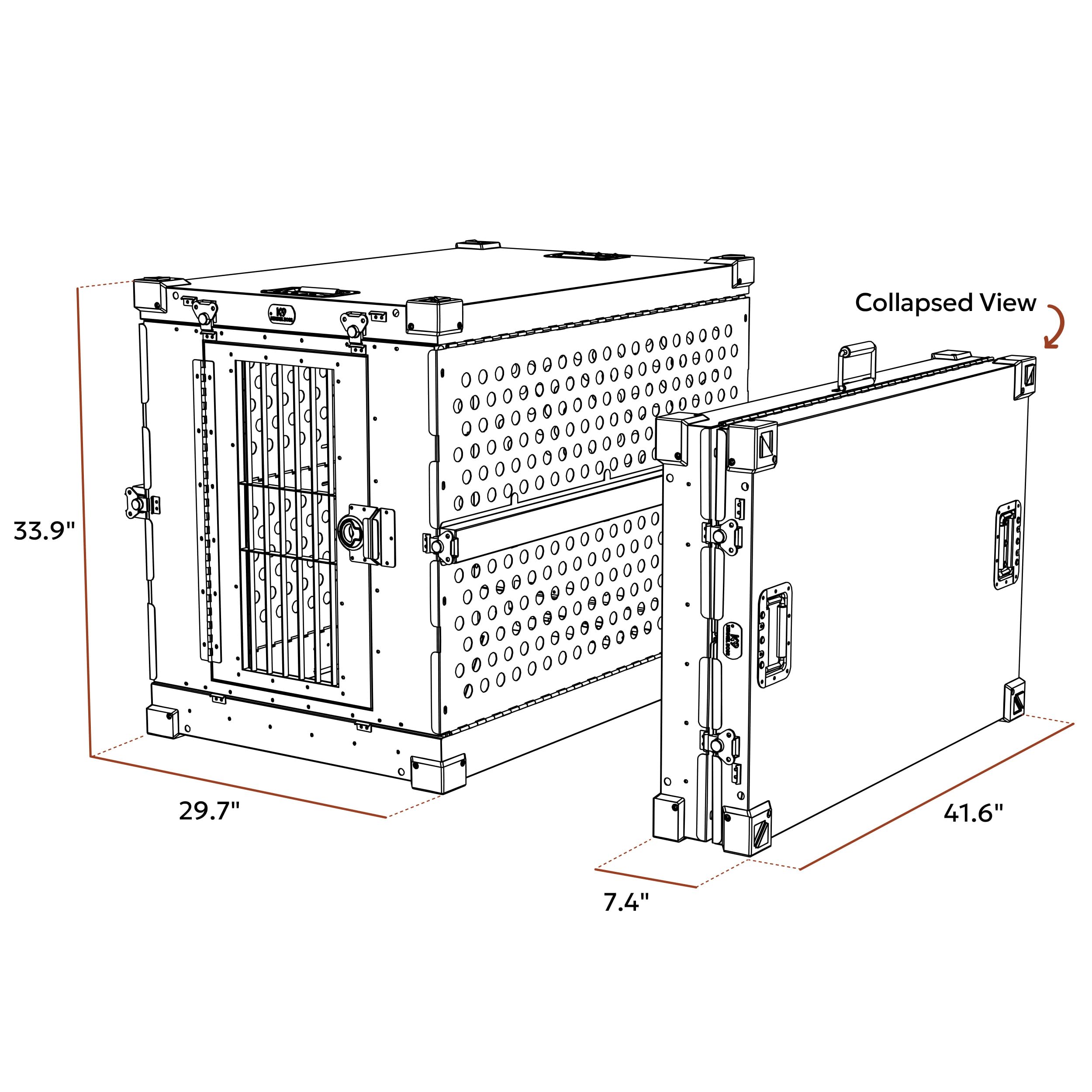 Crate in training use showing calm confinement improving crate-training routines.
