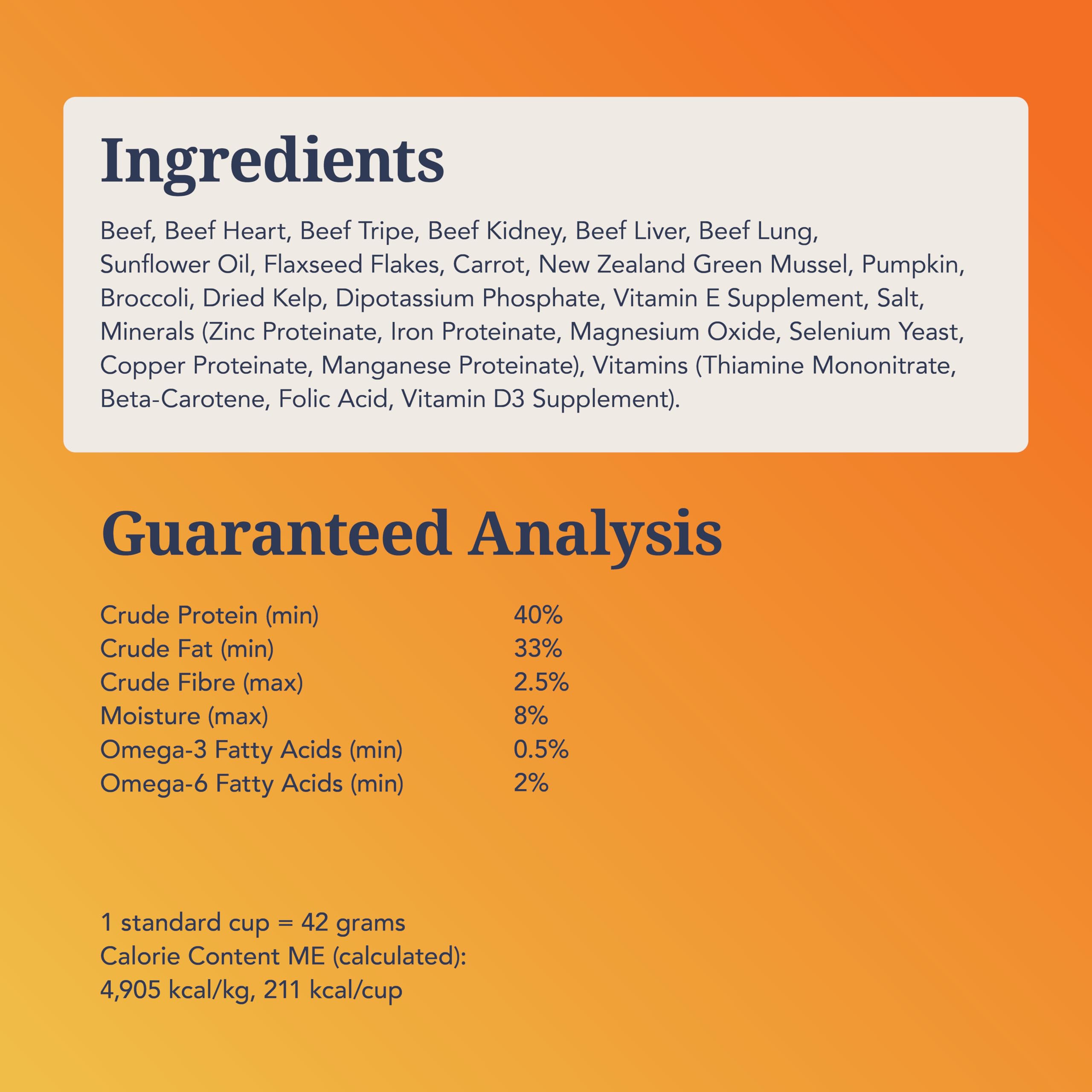 K9 Natural freeze-dried beef boosts palatability for picky dogs.