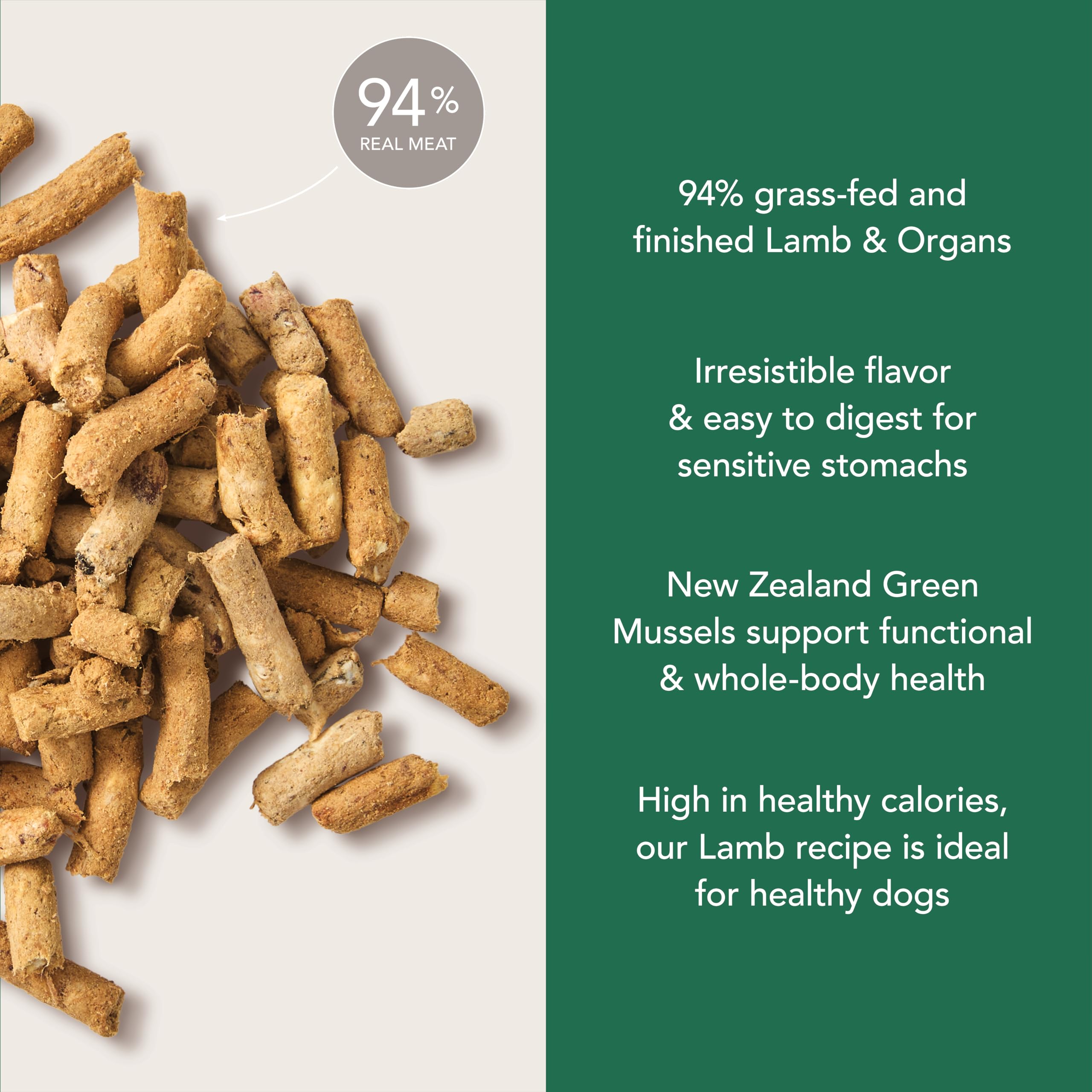 K9 Natural sealed pack grain-free dog food communicates freshness and long shelf life