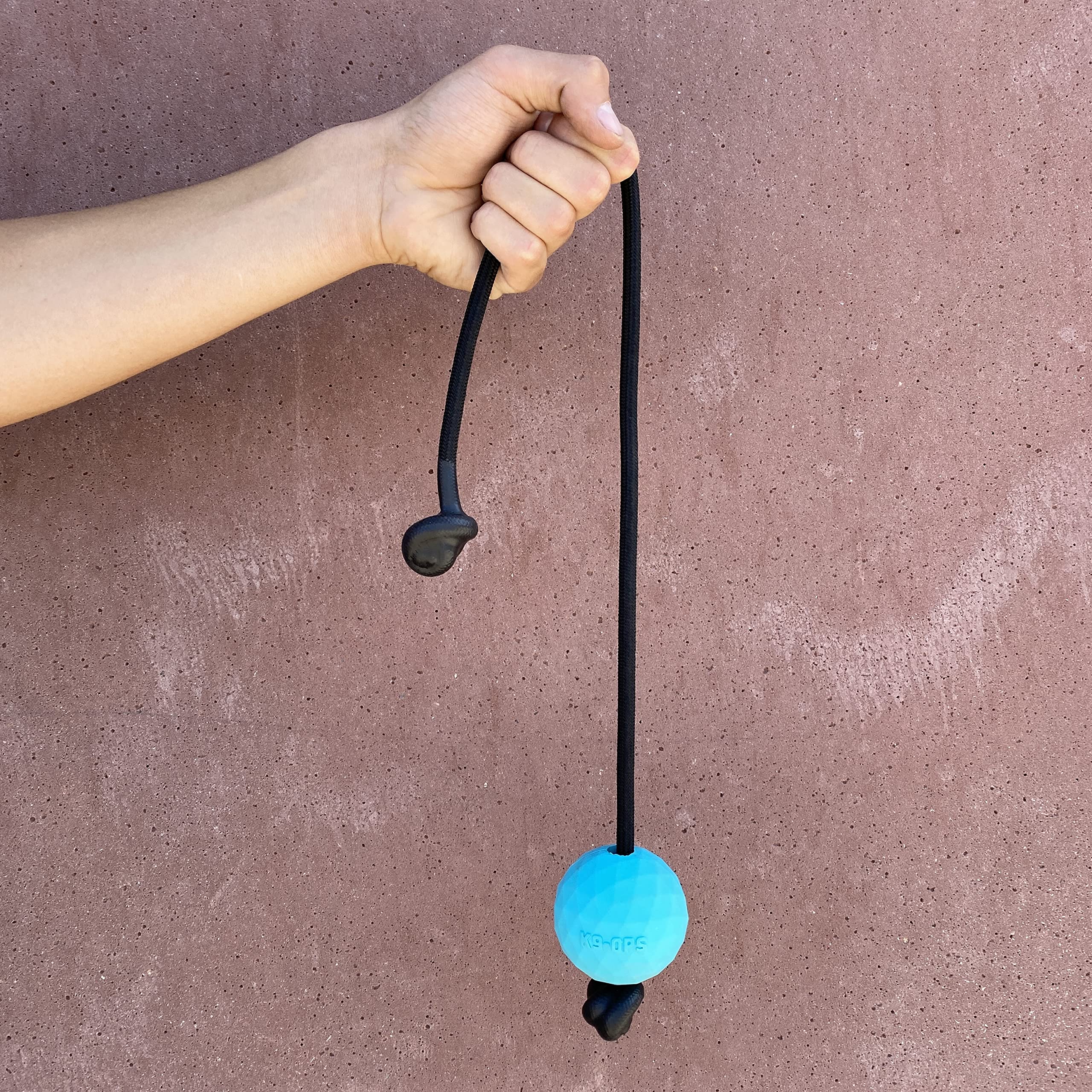 K9 Ops Moki Tug Toy ball launcher compatibility enables effortless fetch training.