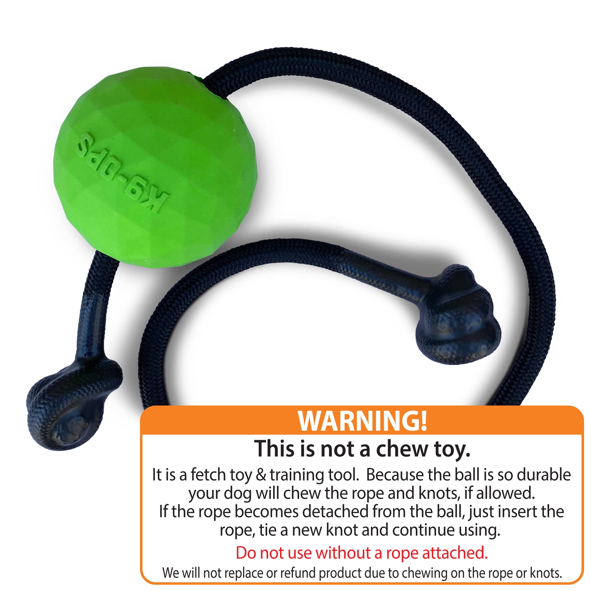 K9 Ops Moki Tug rope 16in green-black ensures strong tossing and long play sessions.