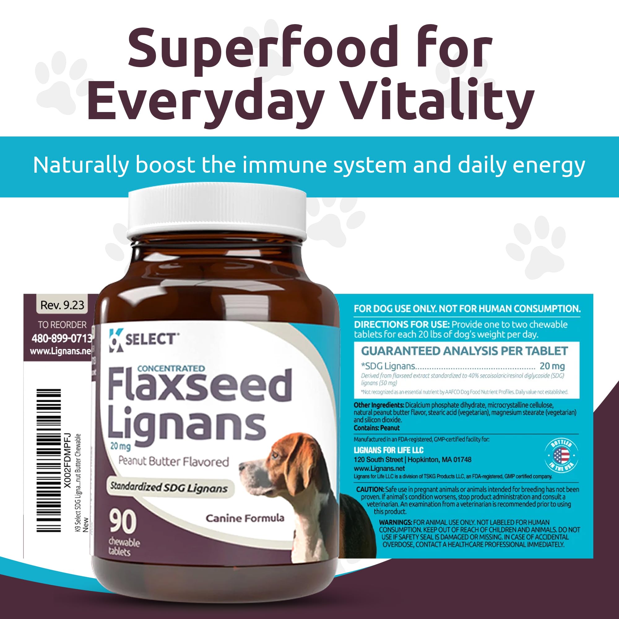 K9 Select antioxidant-boost dog health image emphasizing oxidative protection